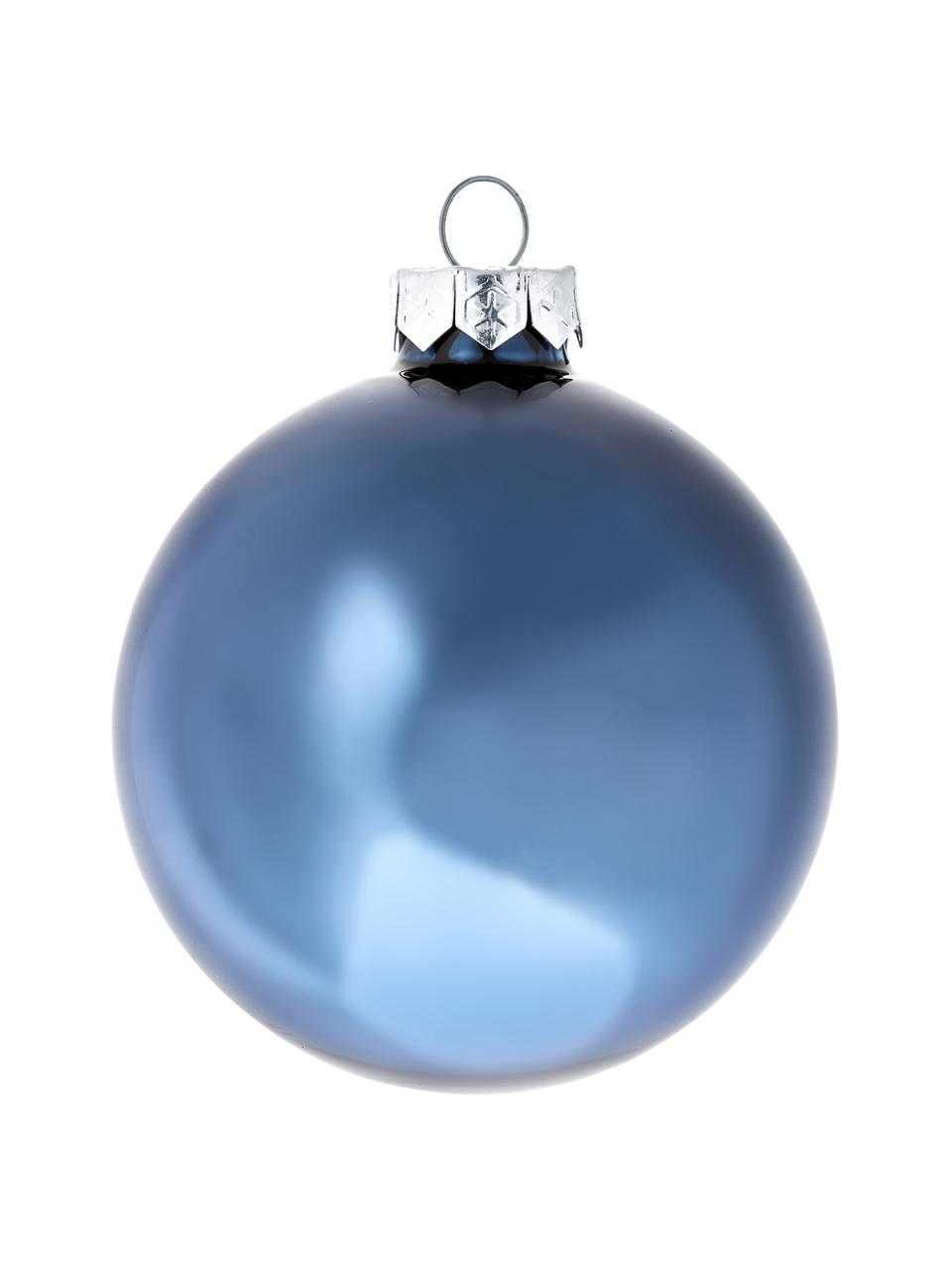 Set 10 palline di Natale Evergreen Ø 6 cm, Blu scuro, Ø 6 cm