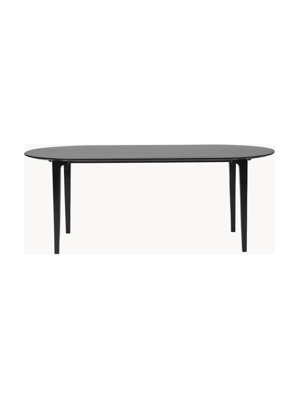 Mesa de comedor ovalada en madera de mango Archie, 200 x 100 cm, Madera de mango maciza pintada

Este producto está hecho de madera de origen sostenible y con certificación FSC®., Madera de mango pintada de negro, An 200 x F 100 cm