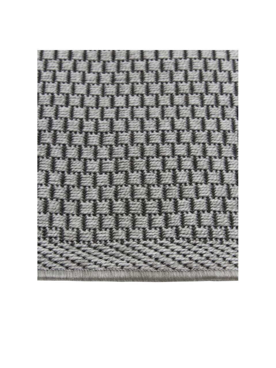 Tappeto ovale da interno-esterno color grigio Toronto, 100% polipropilene, Grigio, Larg. 160 x Lung. 230 cm, (taglia M)