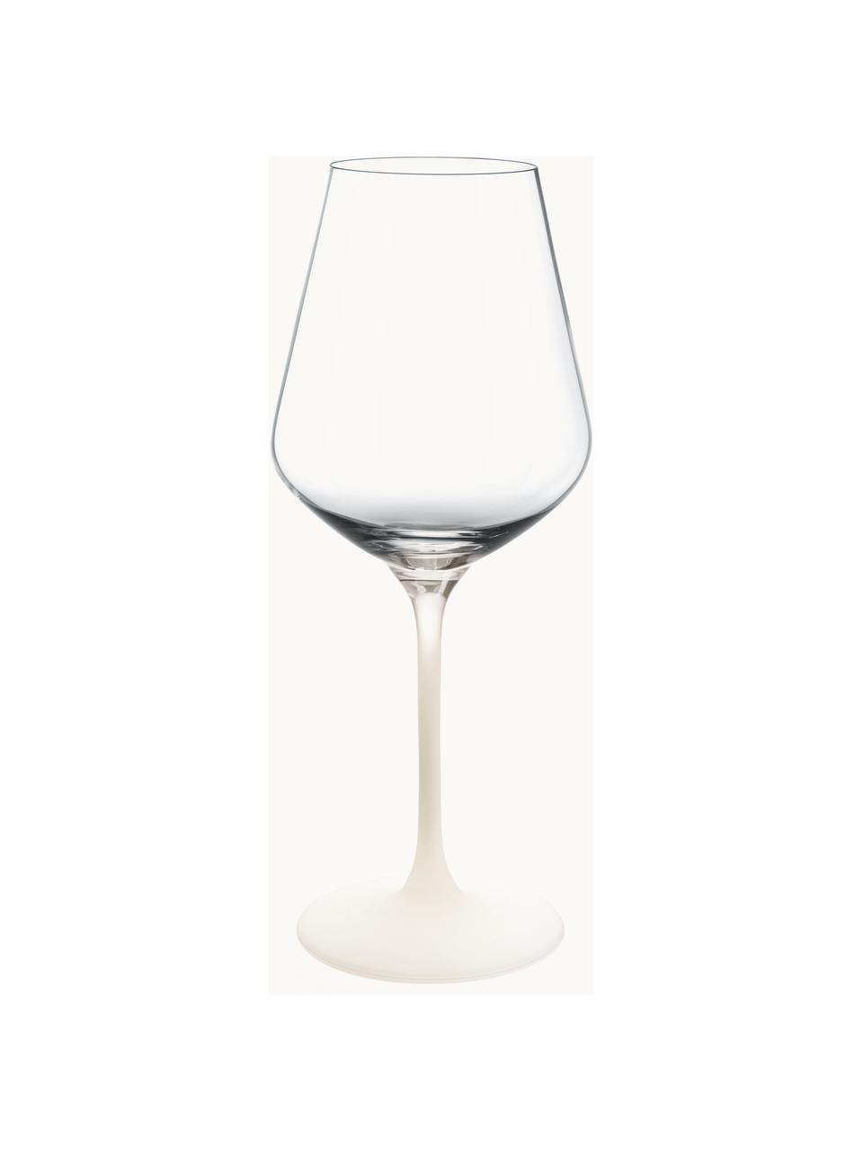 Křišťálové sklenice na červené víno Manufacture Rock, 4 ks, Křišťálové sklo, Transparentní, bílá, Ø 10 cm, V 23 cm, 470 ml