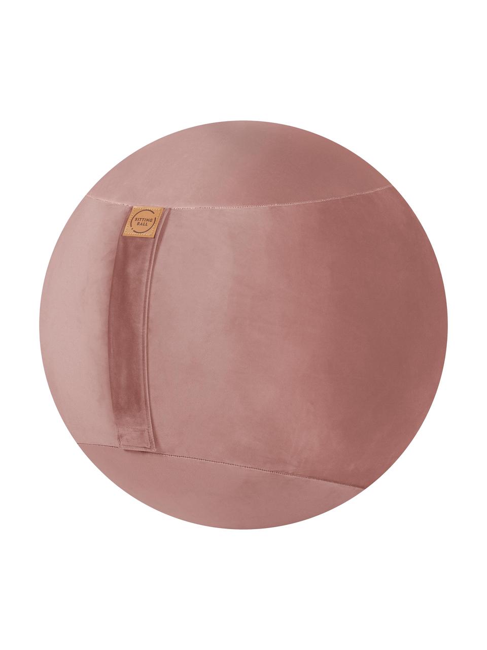 Piłka do siedzenia Felt, Tapicerka: aksamit poliestrowy, Brudny różowy, Ø 65 cm