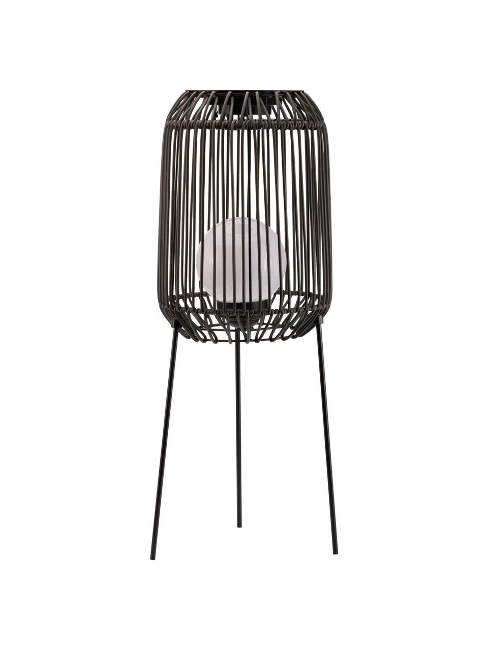 Zewnętrzna lampa solarna Sunshine Coziness, Czarny, szary, Ø 28 x W 77 cm