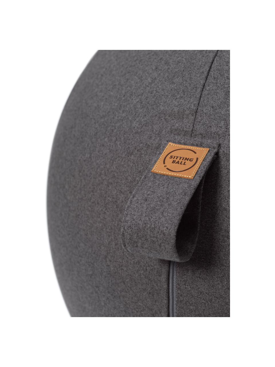Balón suizo Felt, Funda: poliéster (imitación fiel, Tejido gris antracita, Ø 65 cm