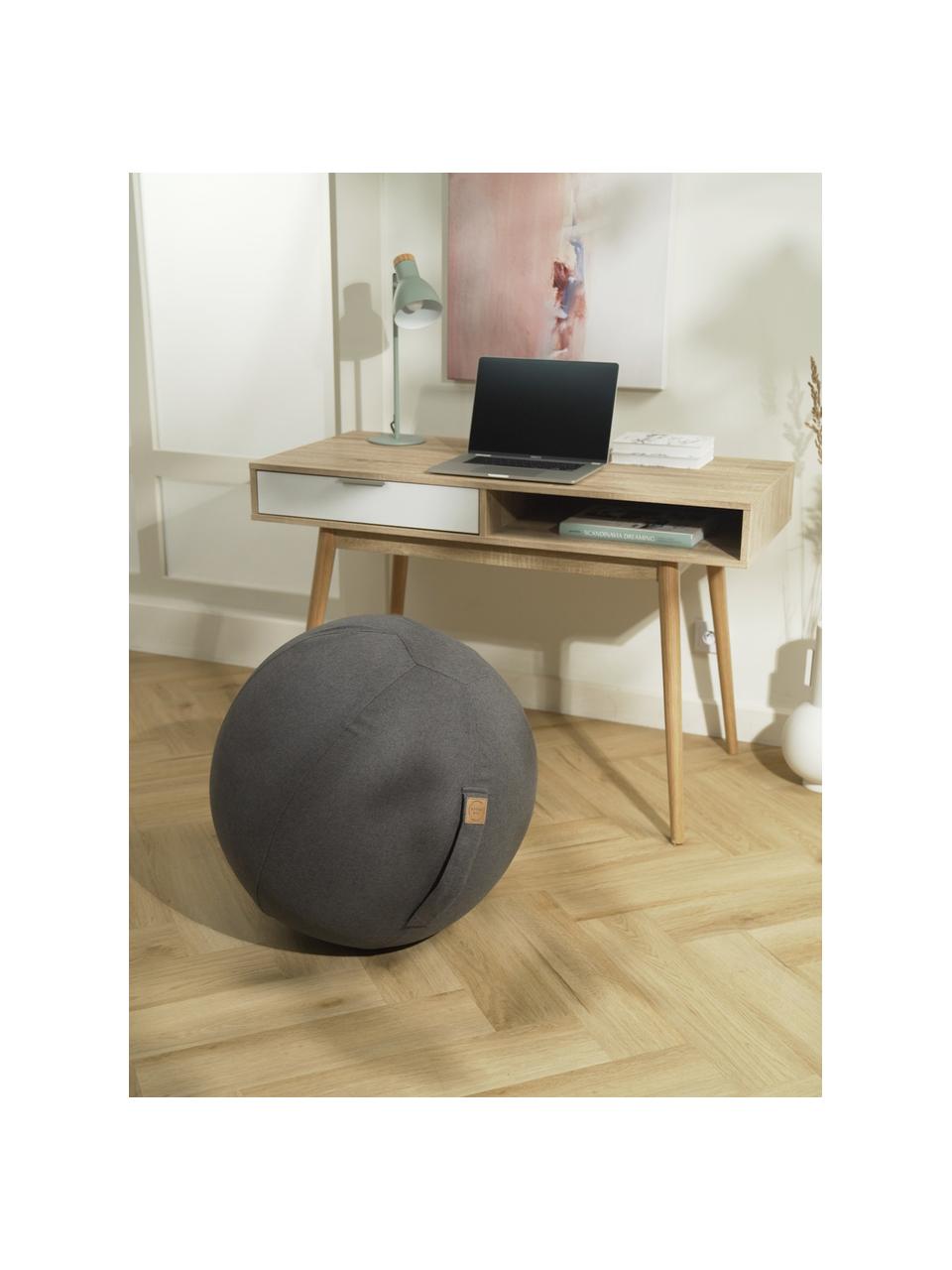 Seduta a sfera con impugnatura Felt, Rivestimento: poliestere (imitazione fe, Tessuto antracite, Ø 65 cm
