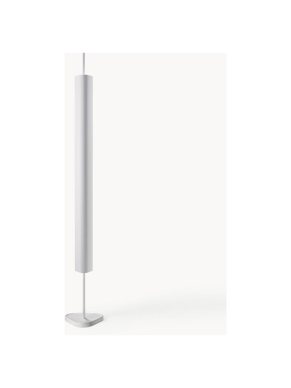 Lampa podłogowa LED z funkcją przyciemniania Emi, Aluminium powlekane, Biały, W 170 cm