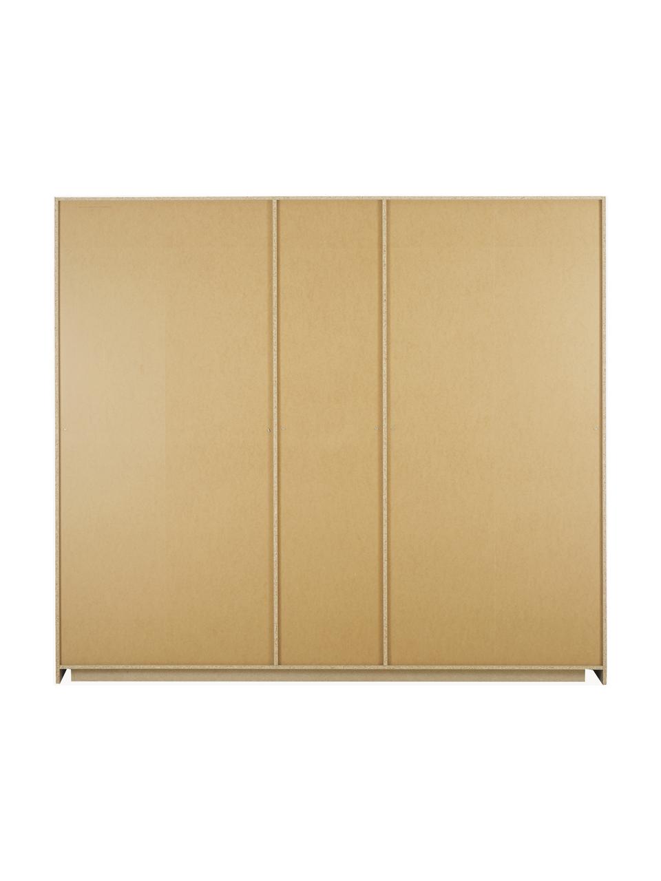 Drehtürenschrank Mia, 5-türig, Holzwerkstoff aus heimischen Hölzern aus nachhaltiger Forstwirtschaft, beschichtet, Grau, B 226 x H 210 cm