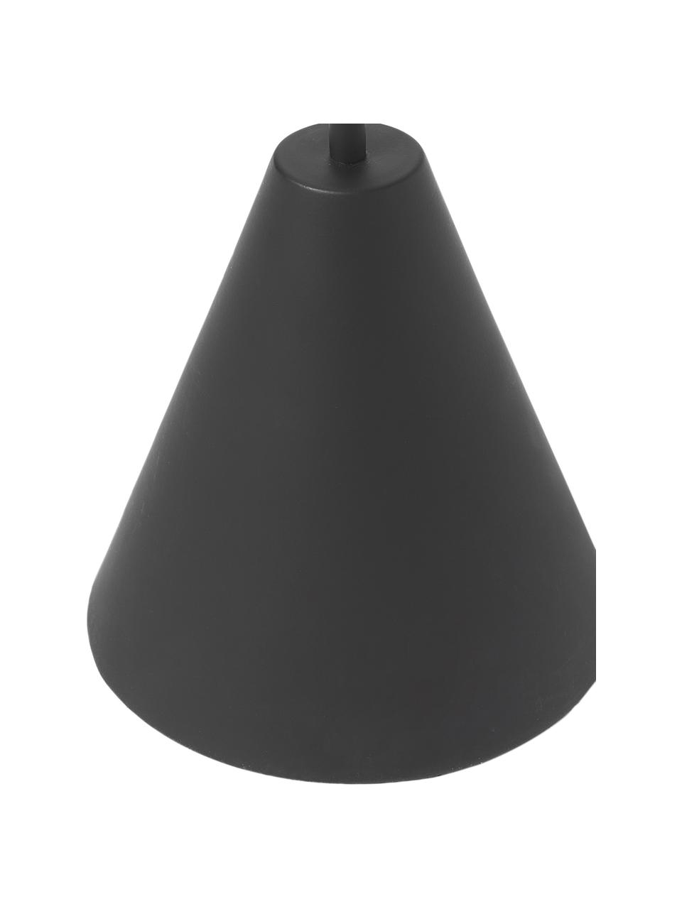 Velký podlahový kokový svícen Reem, Potažený kov, Černá, Š 32 cm, V 120 cm
