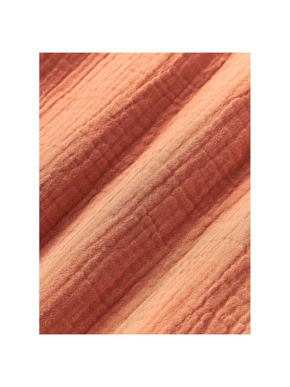 Musselin-Bettdeckenbezug Odile, Webart: Musselin Fadendichte 200 , Terrakotta, B 200 x L 200 cm