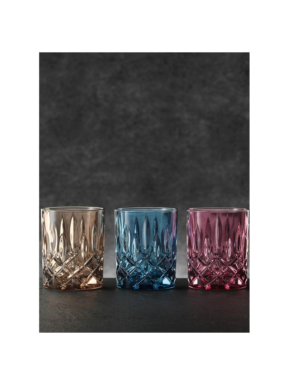 Kristall-Whiskygläser Noblesse, 2 Stück, Kristallglas, Hellbraun, Ø 8 x H 10 cm, 300 ml