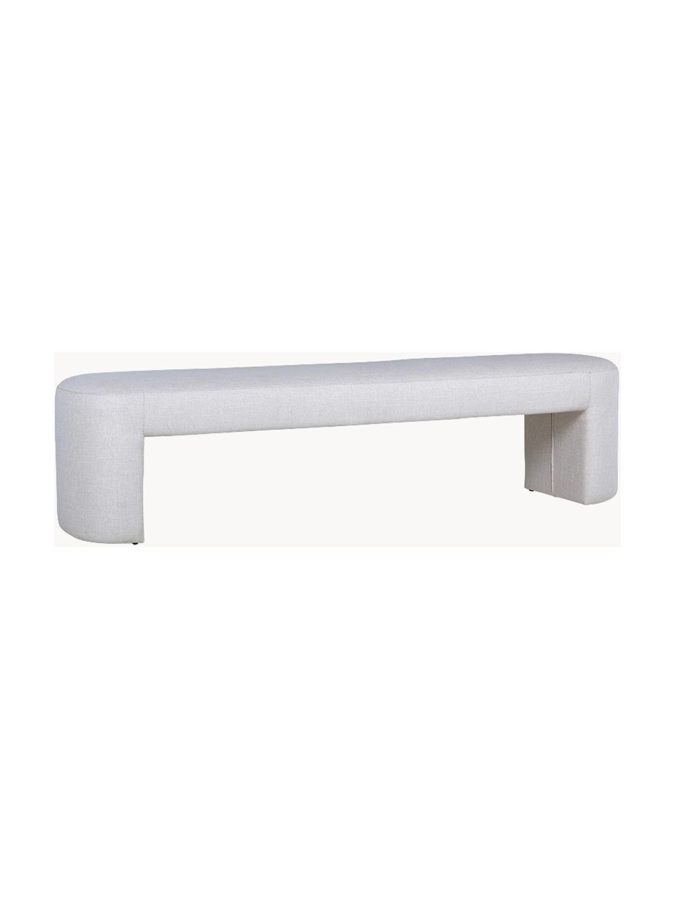 Čalouněná lavice Provence, Světle šedá, Š 180 cm, V 45 cm