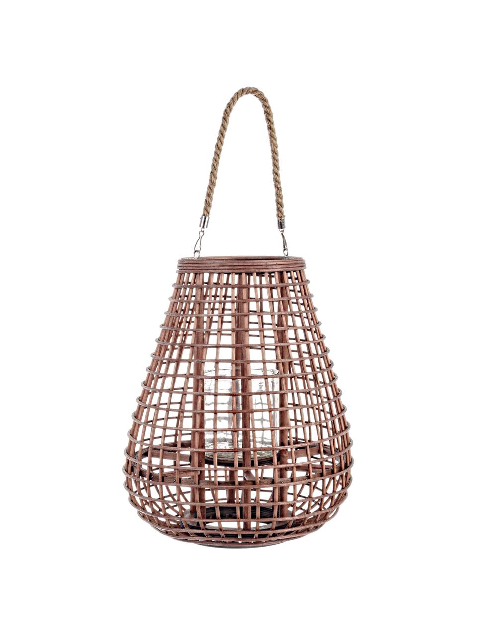 Windlicht Mombasa, Windlicht: Rattan, Griff: Jute, Rattan, Ø 33 x H 40 cm