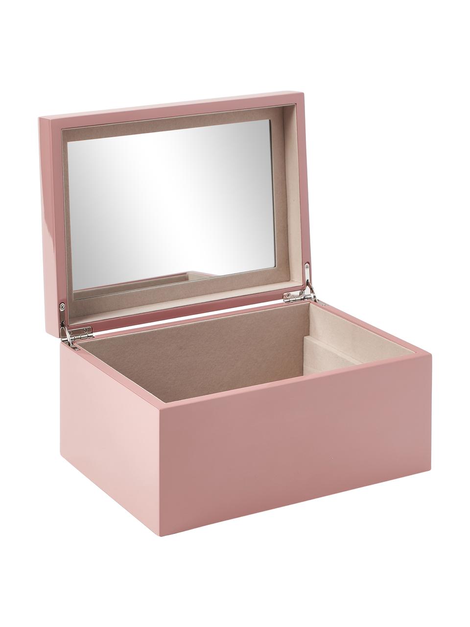 Szkatułka na biżuterię Taylor, Blady różowy, S 26 x W 13 cm
