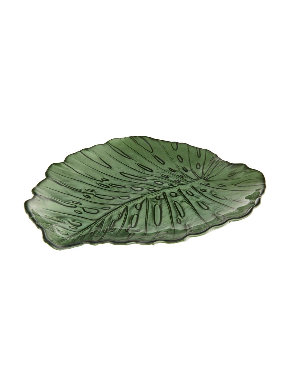 Servírovací talíř Hellea, Š 31 cm x D 35 cm, Zelená