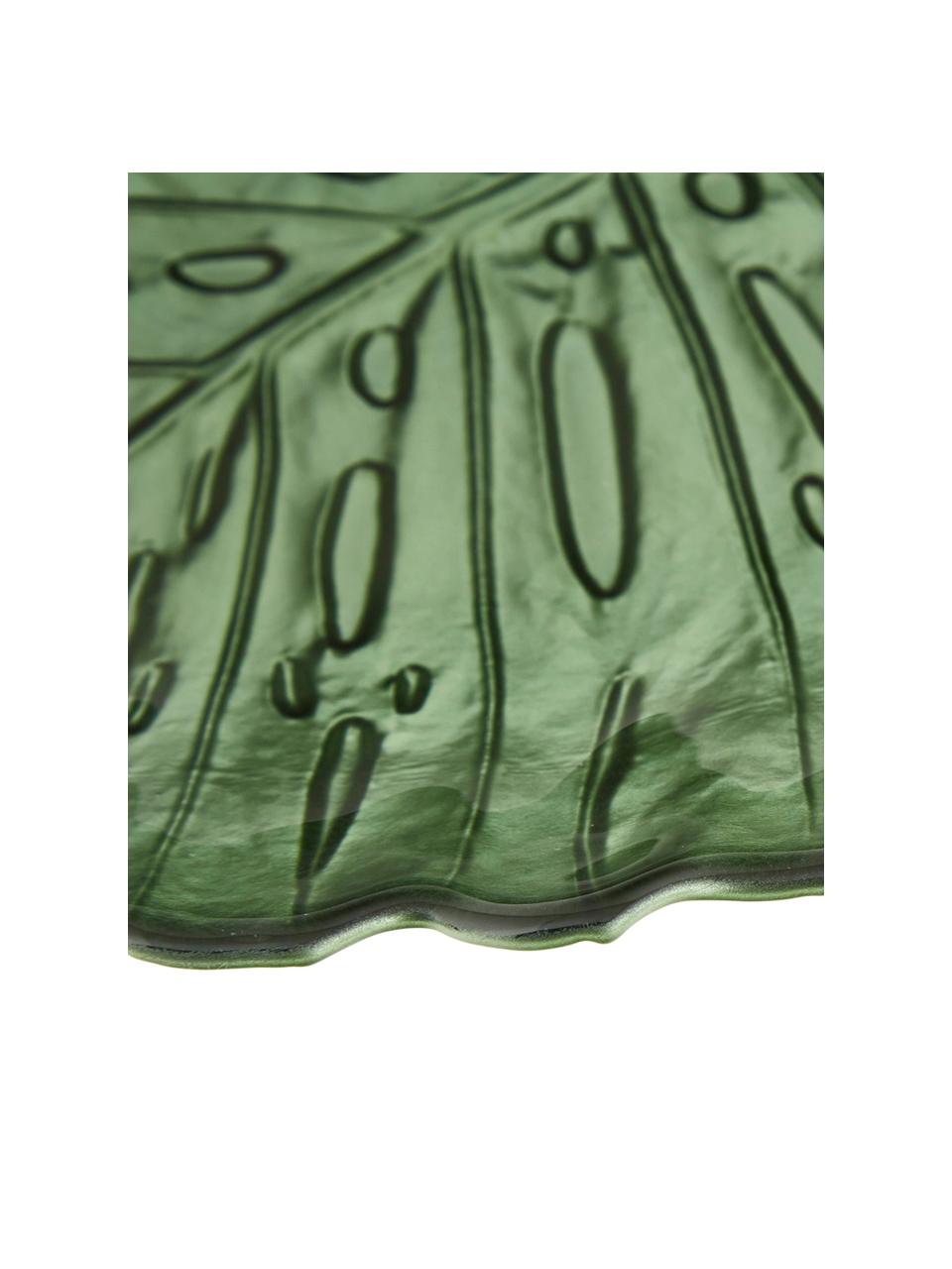 Serveerplateau Hellea, Glas, Groen, 35 x 2 cm