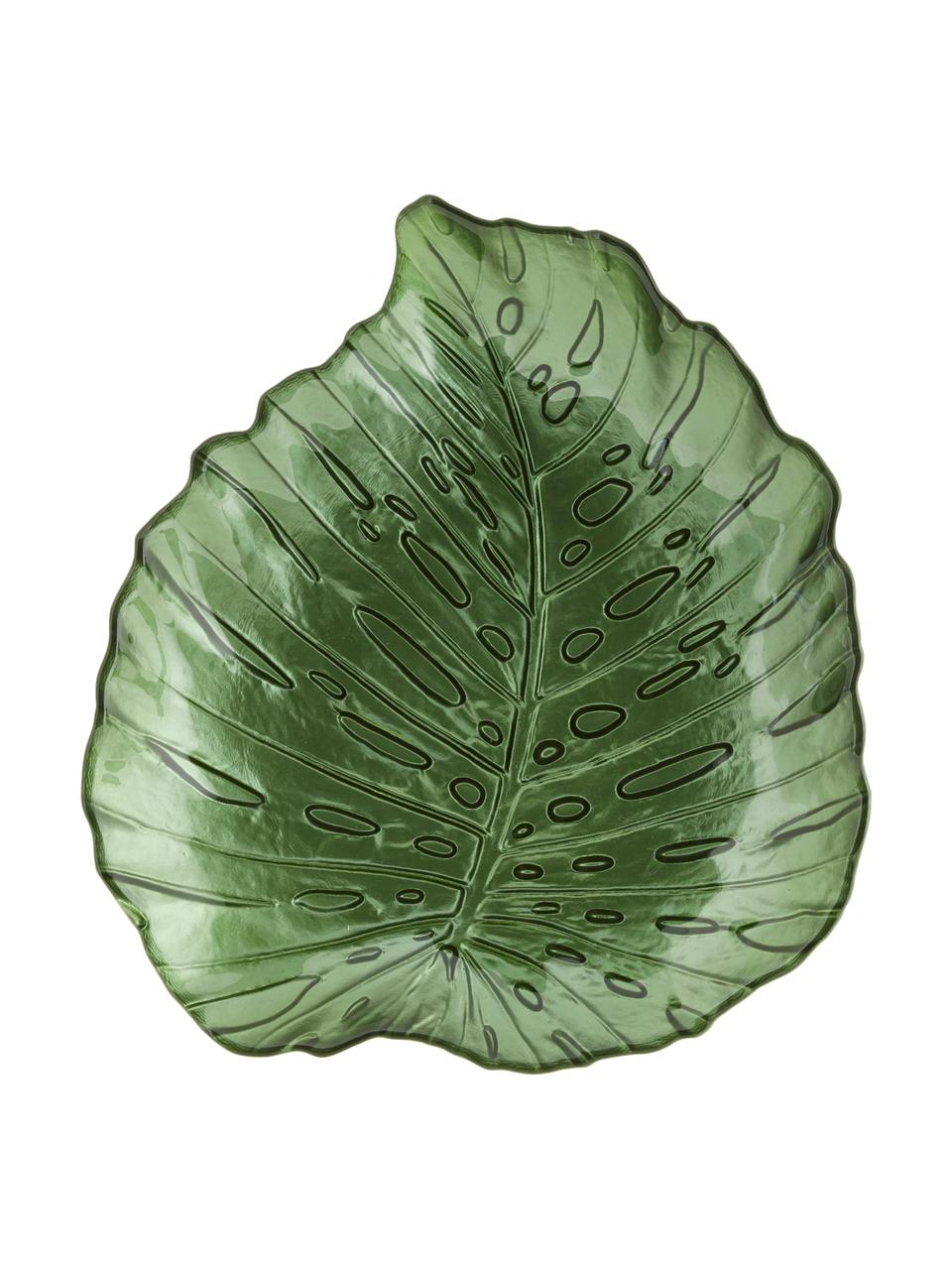 Plat de service feuille Hellea, 31x35 cm, Vert