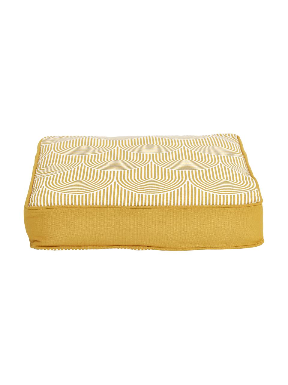 Coussin de chaise épais jaune Arc, Jaune