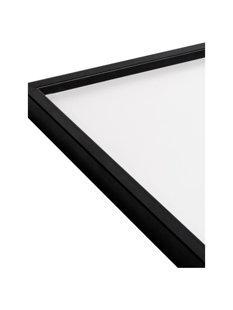Cadre photo en bois de chêne Frame, tailles variées, Noir, larg. 32 x haut. 42 cm