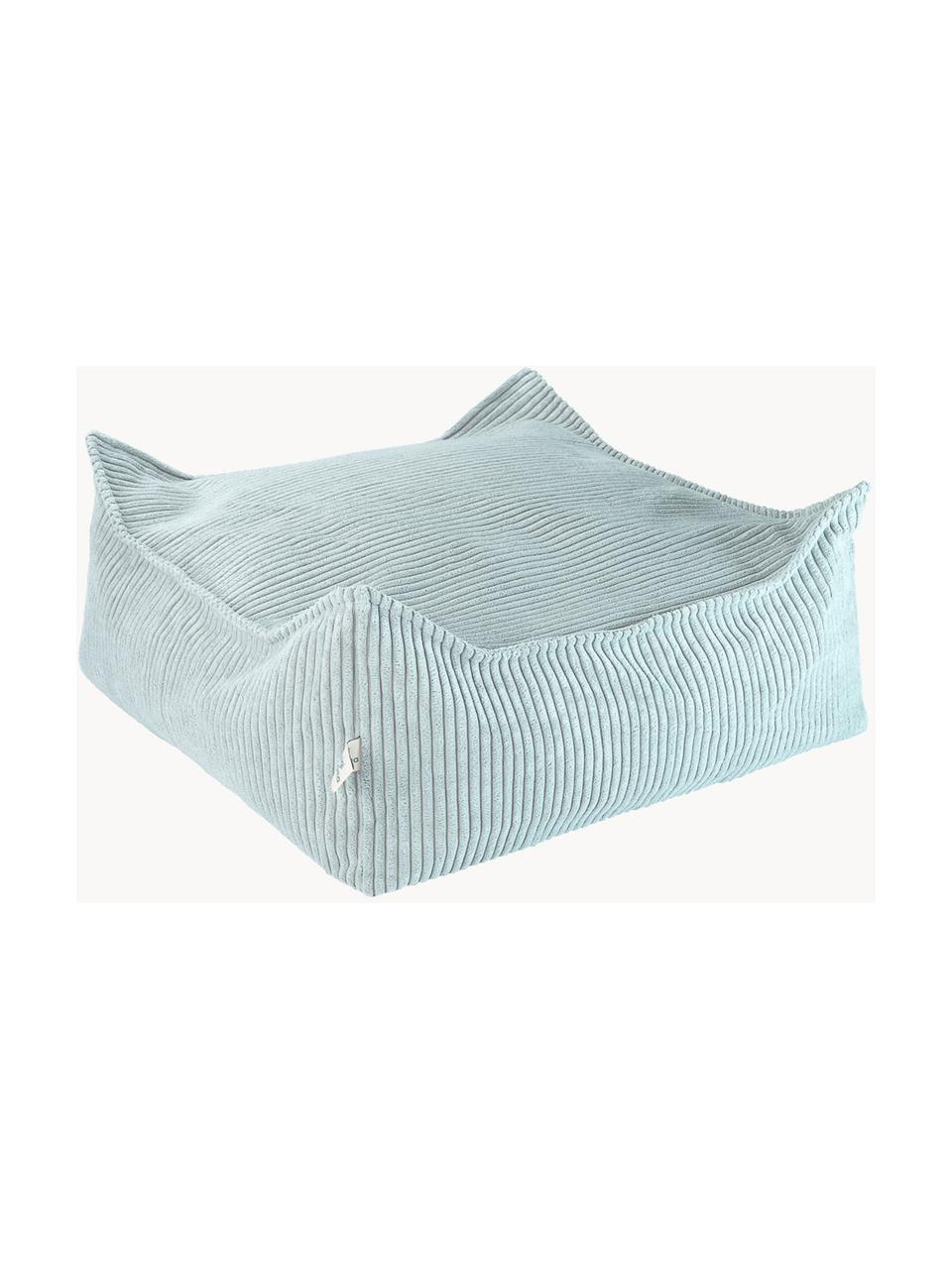 Poduszka podłogowa ze sztruksu dla dzieci Sugar, Tapicerka: sztruks (100% poliester) , Miętowozielony sztruks, S 60 x G 60 cm