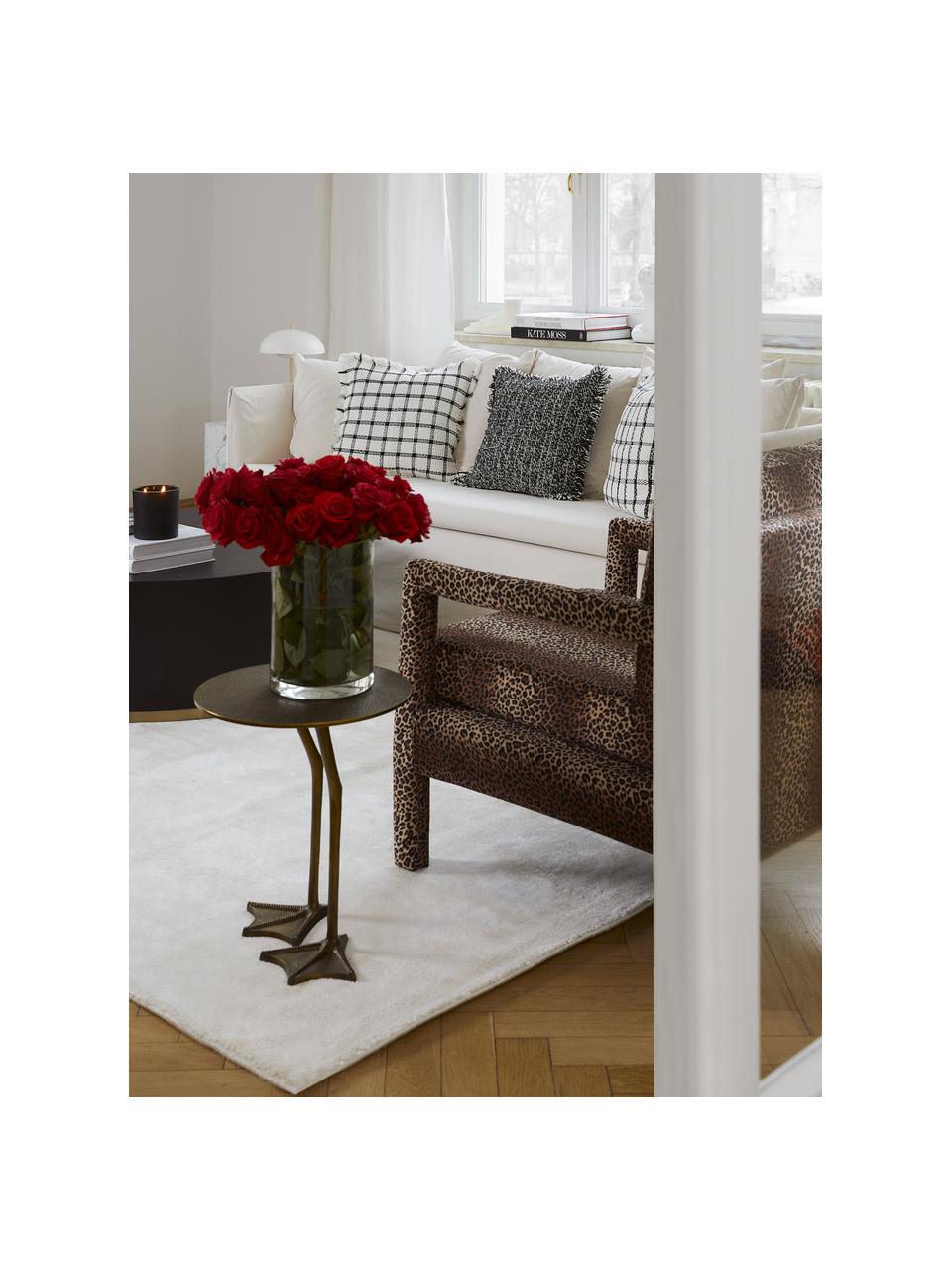 Třpytivý viskózový koberec v prémiové kvalitě Grace, Krémově bílá, Š 80 cm, D 150 cm (velikost XS)