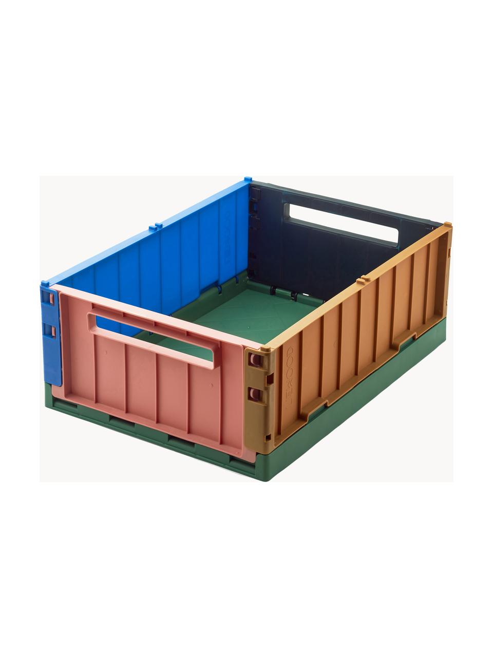 Pudełko Westona, 60% polipropylen z recyklingu, 40% polipropylen, Niebieski, jasny brązowy, zielony, blady różowy, S 50 x W 20 cm