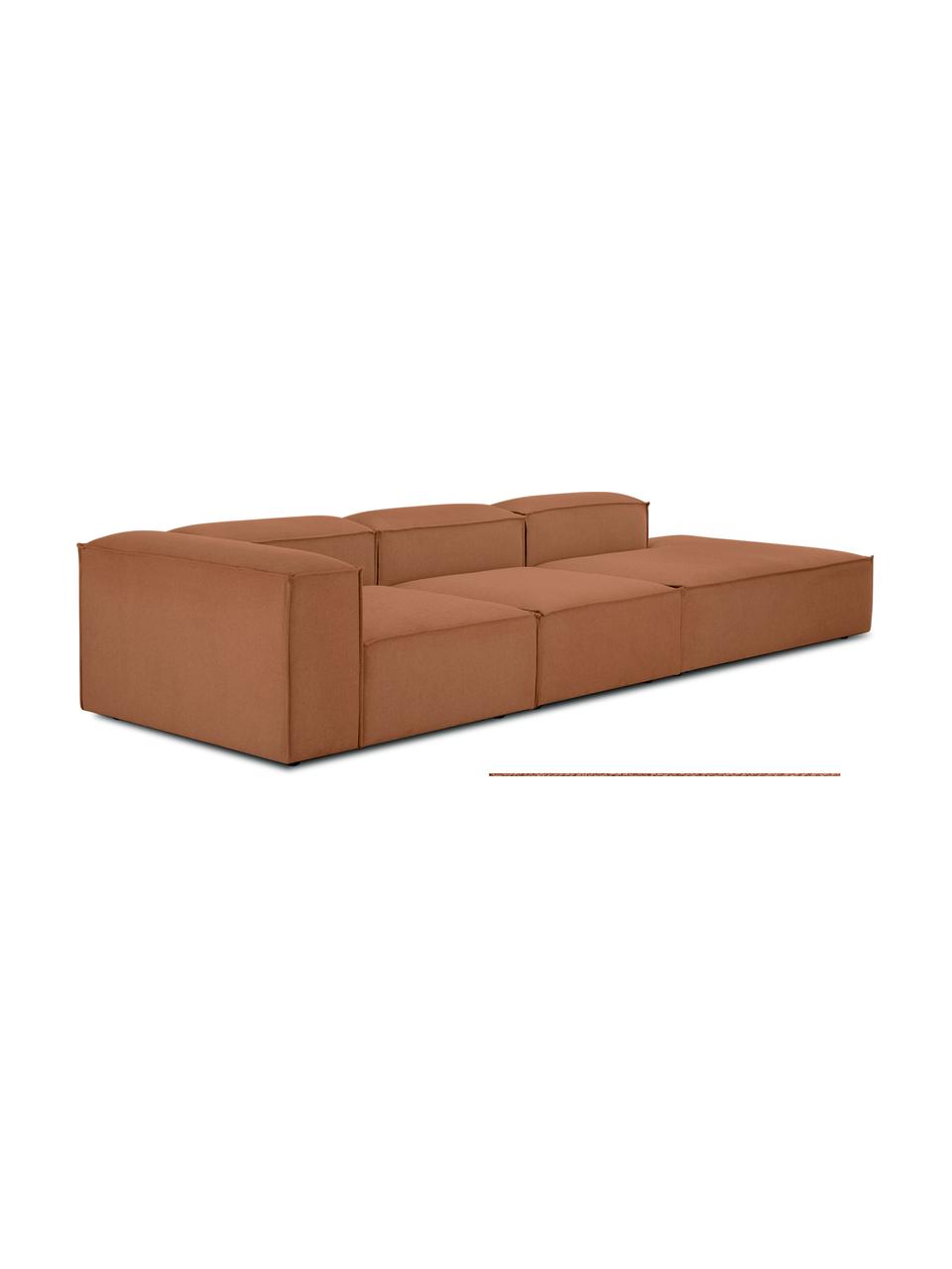 Diván modular grande Lennon, Tapizado: 100% poliéster Alta resis, Estructura: madera de pino maciza, ma, Patas: plástico, Tejido turrón, An 357 x F 119 cm, respaldo derecho