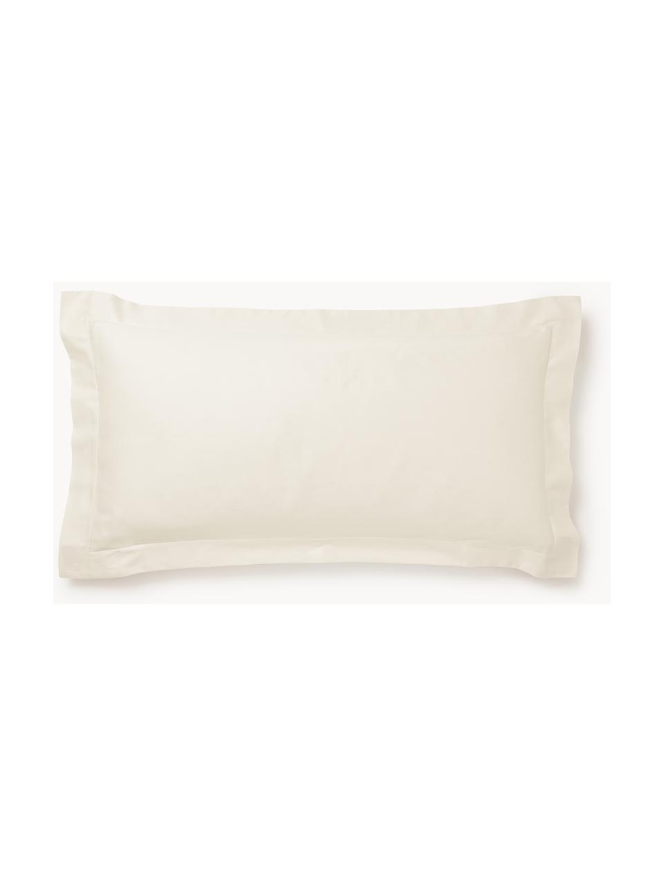 Baumwollsatin-Kopfkissenbezug Premium, Webart: Satin Fadendichte 400 TC,, Hellbeige, B 40 x L 80 cm