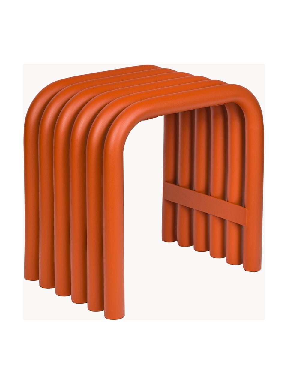 Sitzhocker Nokk, Stahl, pulverbeschichtet, Orange, B 43 x H 43 cm