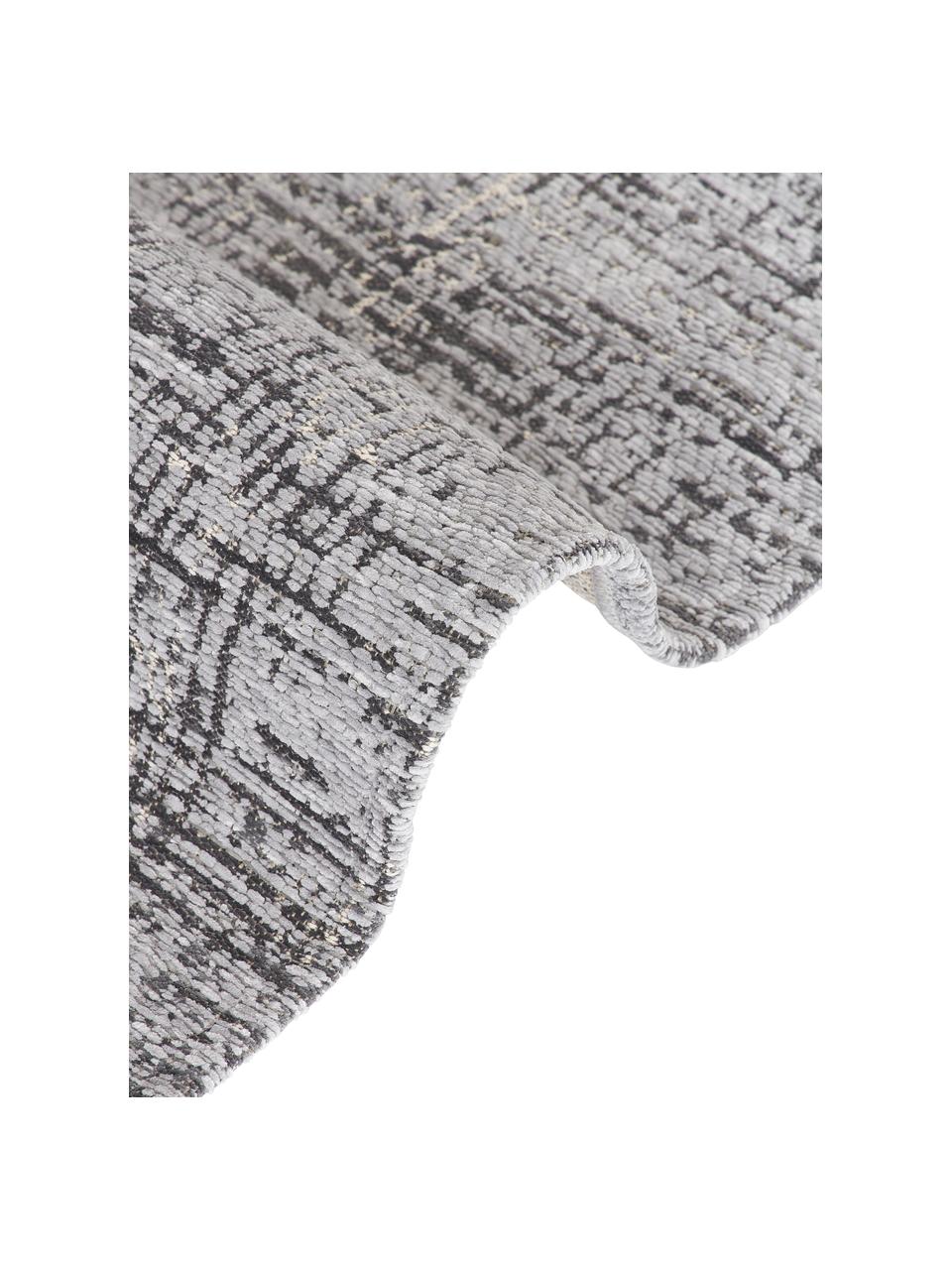 Běhoun Laurence, 70 % polyester, 30 % bavlna (s certifikátem GRS), Šedá, černá, Š 80 cm, D 250 cm