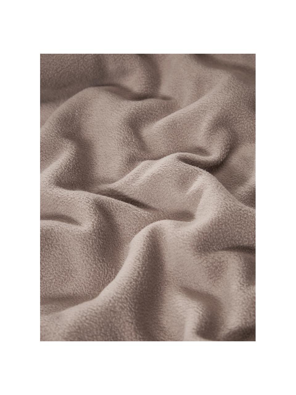 Koc Teddy Dotty, Brązowy, S 130 x D 170 cm