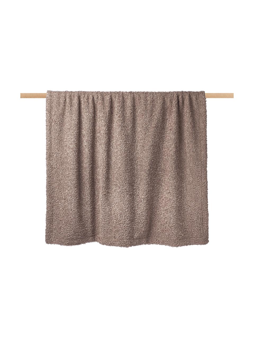 Plyšová deka Dotty, Hnedá, Š 130 x D 170 cm