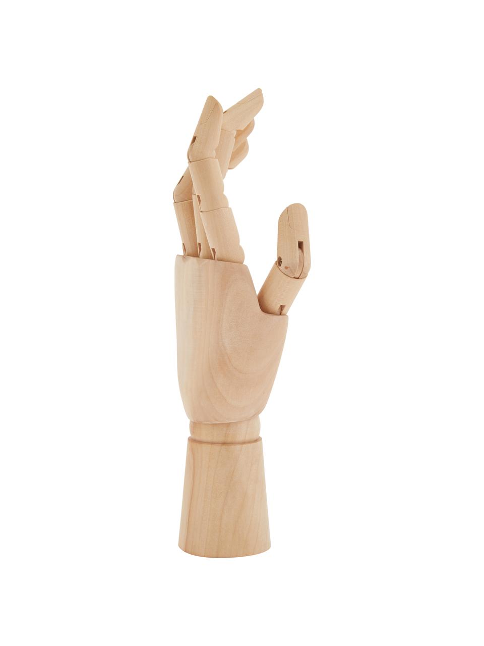 Dekoracja Hand, Żółtak, Jasne drewno naturalne, S 7 x W 25 cm