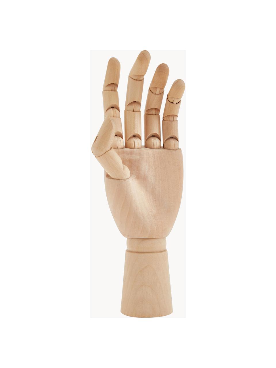 Dekoracja Hand, Żółtak, Jasne drewno naturalne, S 7 x W 25 cm