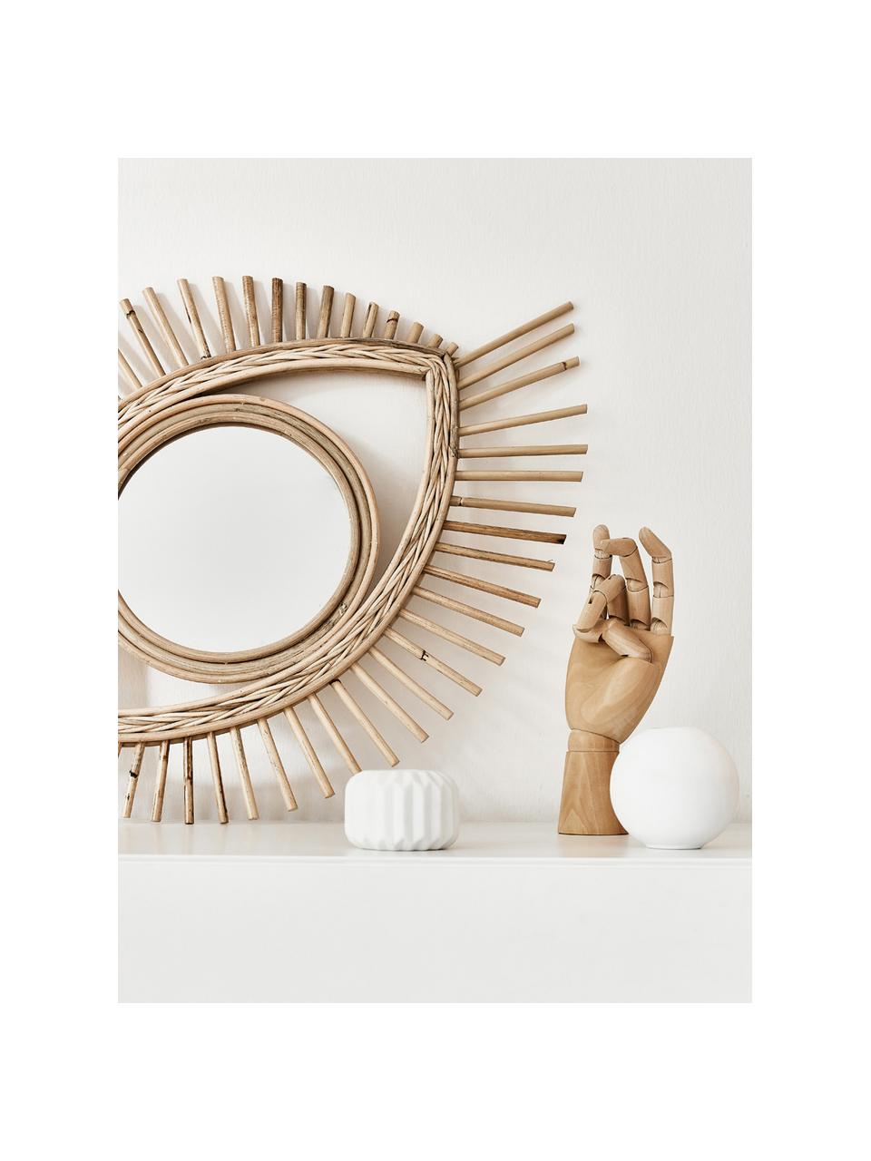 Decoratief object Hand, Grasboom, Licht hout, B 7 x H 25 cm