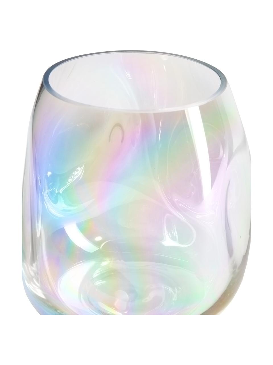 Mondgeblazen glazen vaas Rainbow, Mondgeblazen glas, Veelkleurig, Ø 17 x H 17 cm