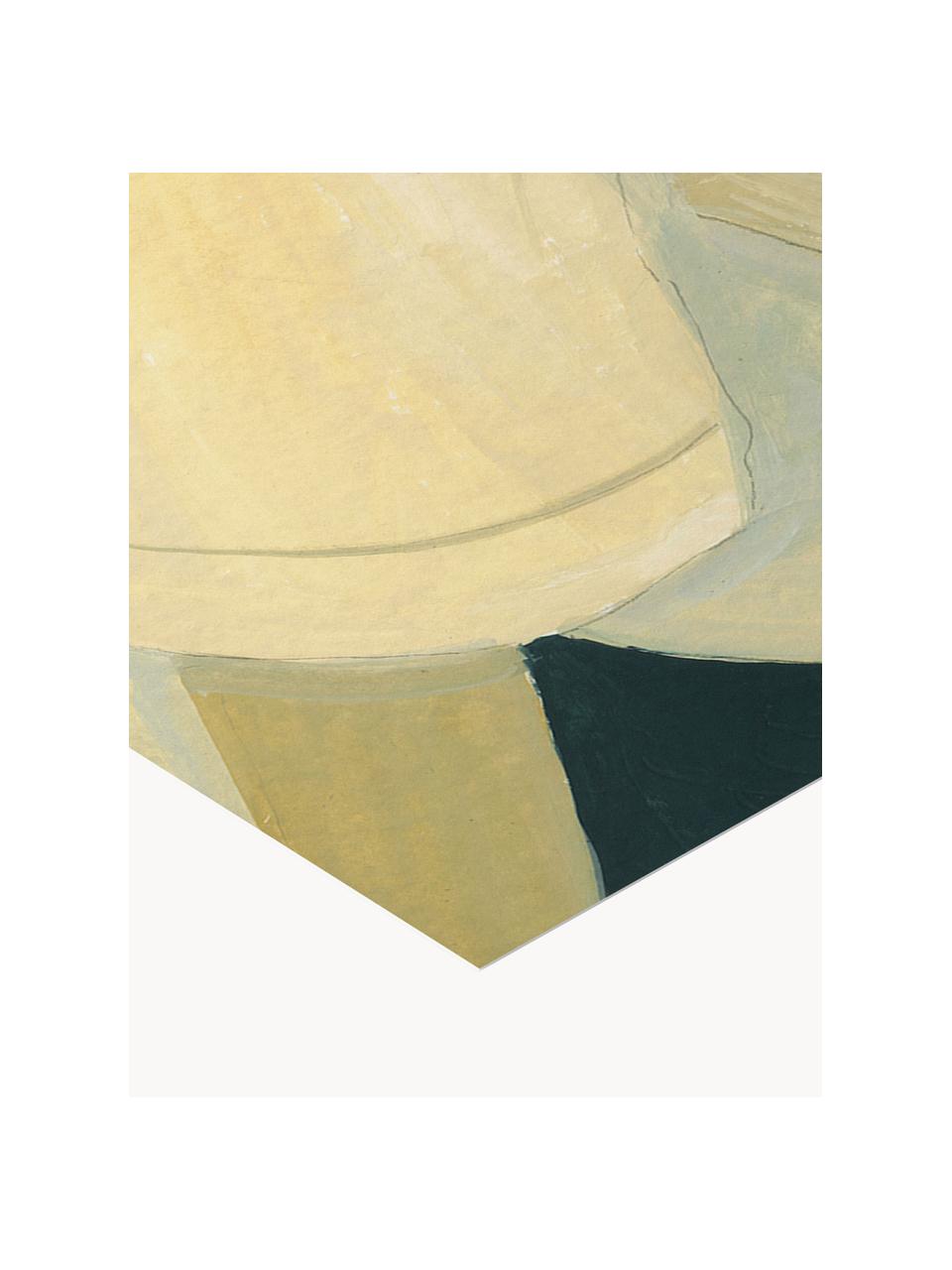 Poster The Dream, Noir, jaune pâle, Ø 30 x haut. 40 cm
