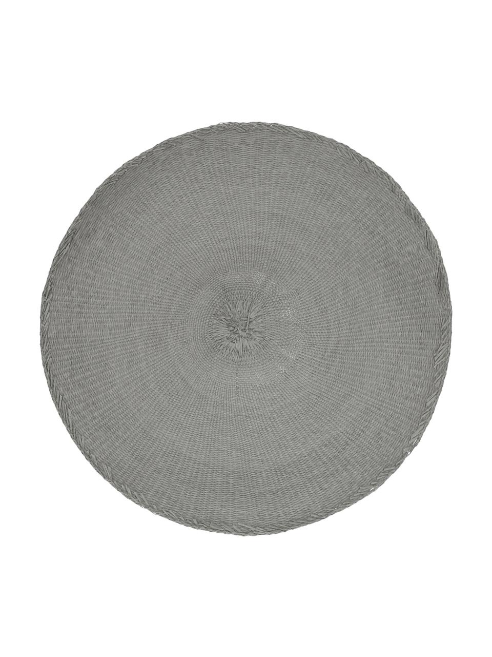 Okrągła podkładka Kolori, 2 szt., Włókna papierowe, Szary, Ø 38 cm
