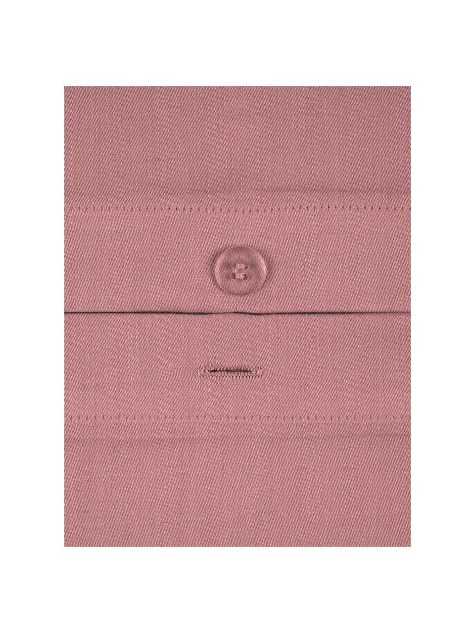 Pościel z satyny bawełnianej Comfort, Mauve, 240 x 220 cm + 2 poduszki 80 x 80 cm