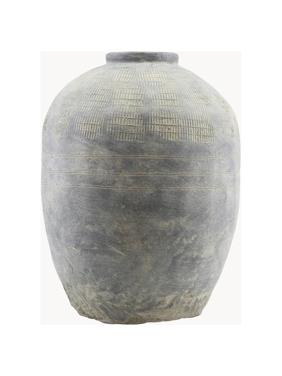 Vase en béton à poser au sol Rustik, haut. 47 cm, Béton, Tons gris, Ø 37 x haut. 47 cm
