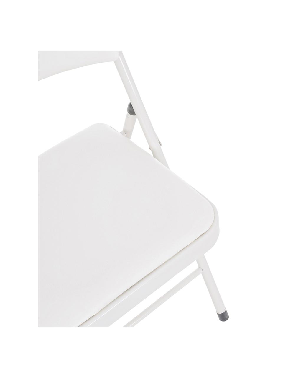 Krzesło rozkładane Felicity, 2 szt., Stelaż: metal malowany proszkowo, Beżowy, S 45 x G 45 cm