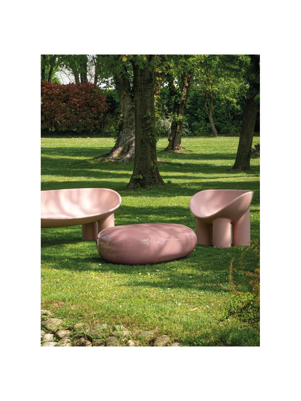 Fauteuil lounge en plastique Roly Poly, Plastique, Vieux rose, larg. 84 x prof. 57 cm