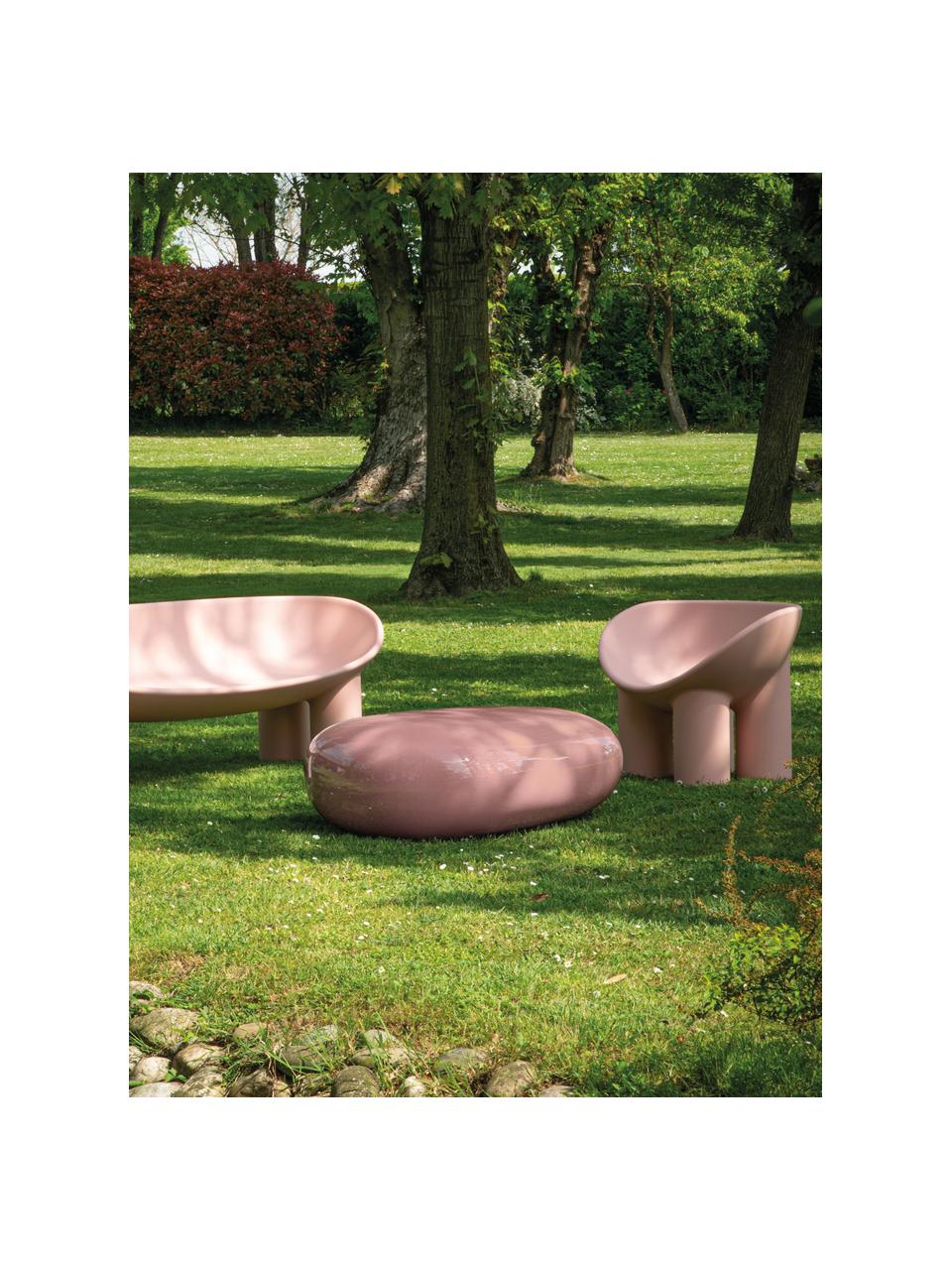 Kunststof loungefauteuil Roly Poly, Kunststof, Oudroze, B 84 x D 57 cm
