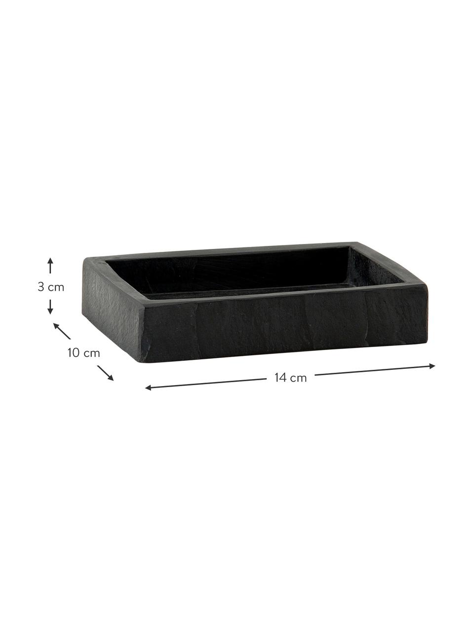 Mýdlenka v břidlicovém vzhleduSlate, Polyresin v břidlicovém vzhledu, Černá, Š 14 cm, V 3 cm