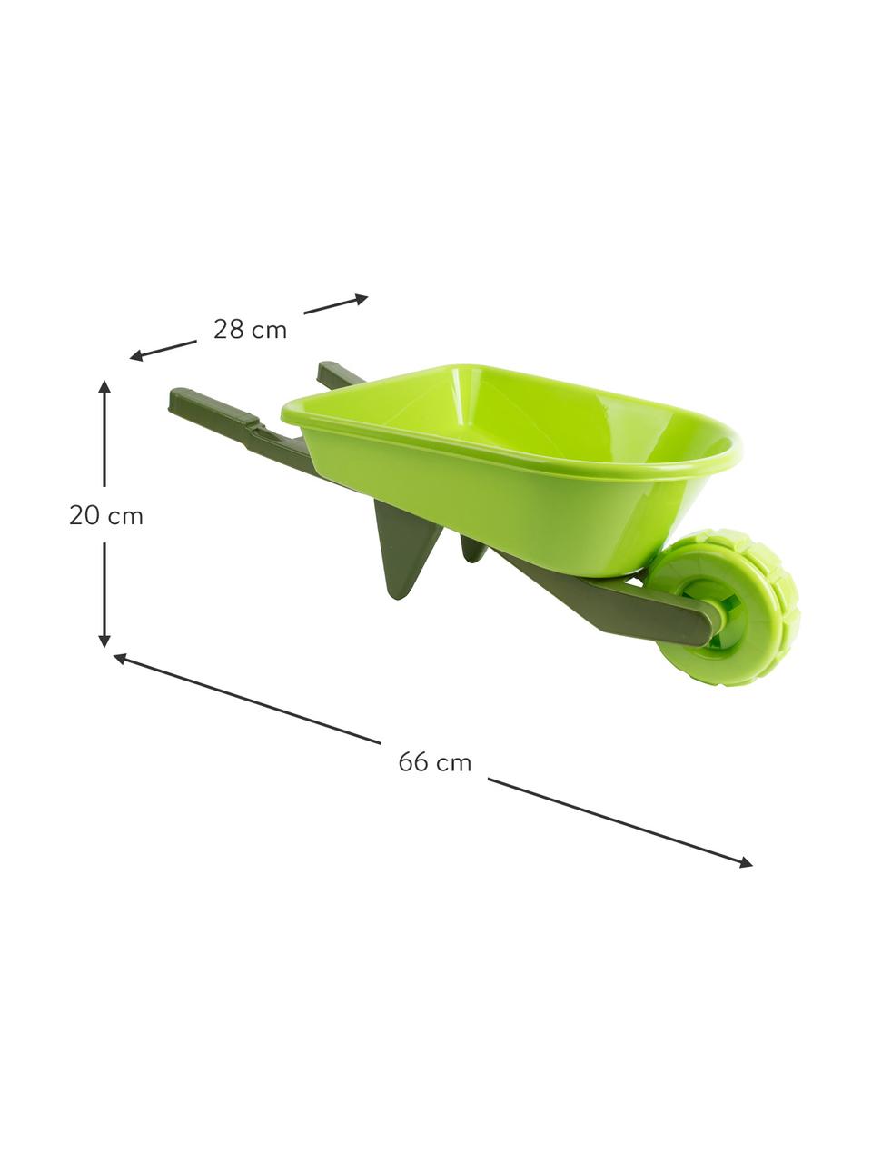 Carretilla infantil Little Gardener, 2 pzas., Plástico (PP), Verde, An 66 x Al 20 cm