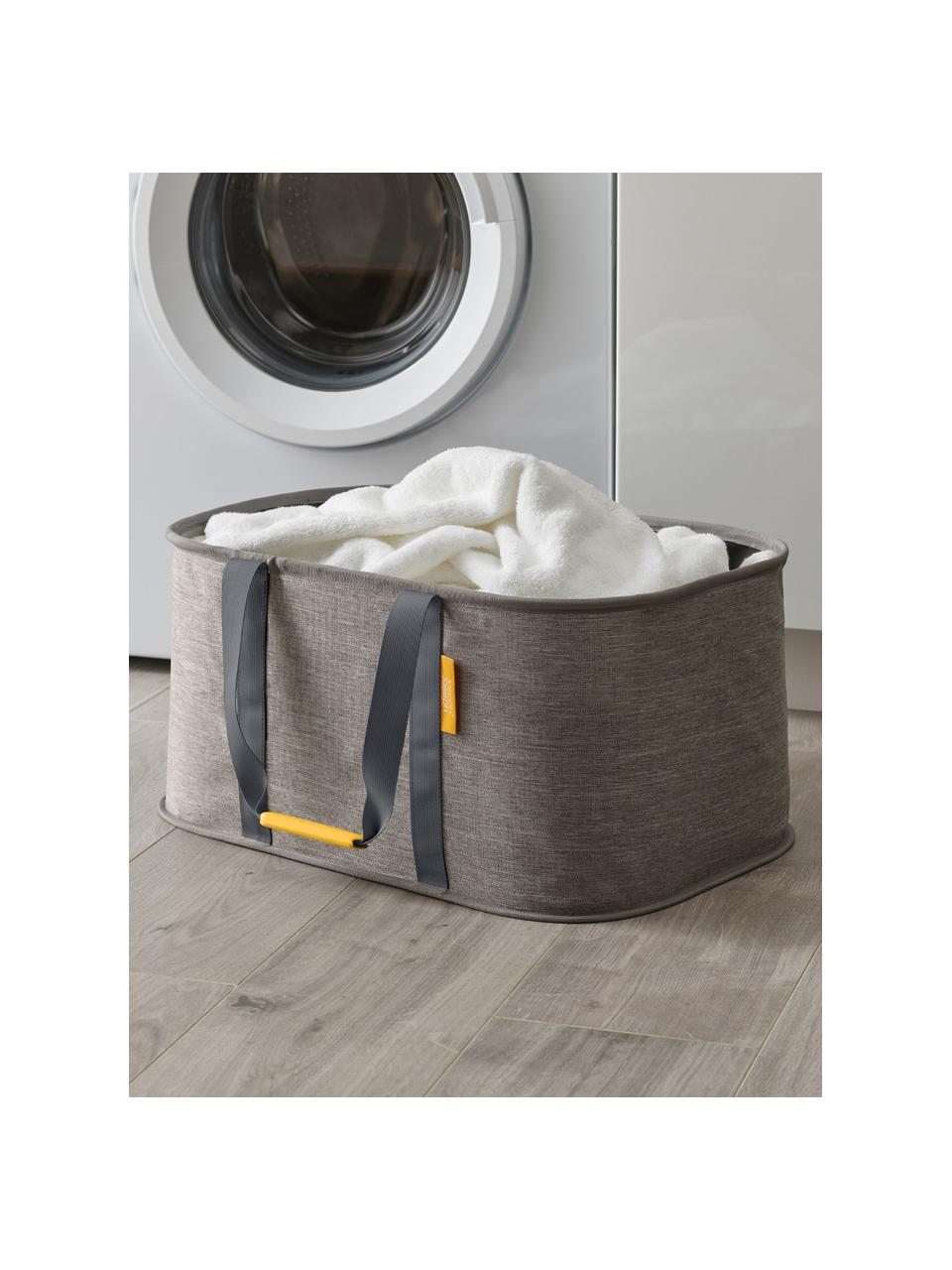 Wasmand Hold-All, 100% polyester, Grijs, B 52 x H 25 cm