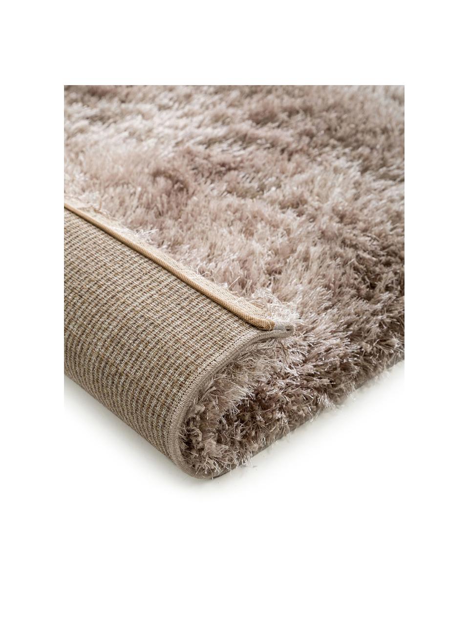 Glänzender Hochflor-Teppich Lea in Beige, 50% Polyester, 50% Polypropylen, Beige, B 200 x L 290 cm (Größe L)