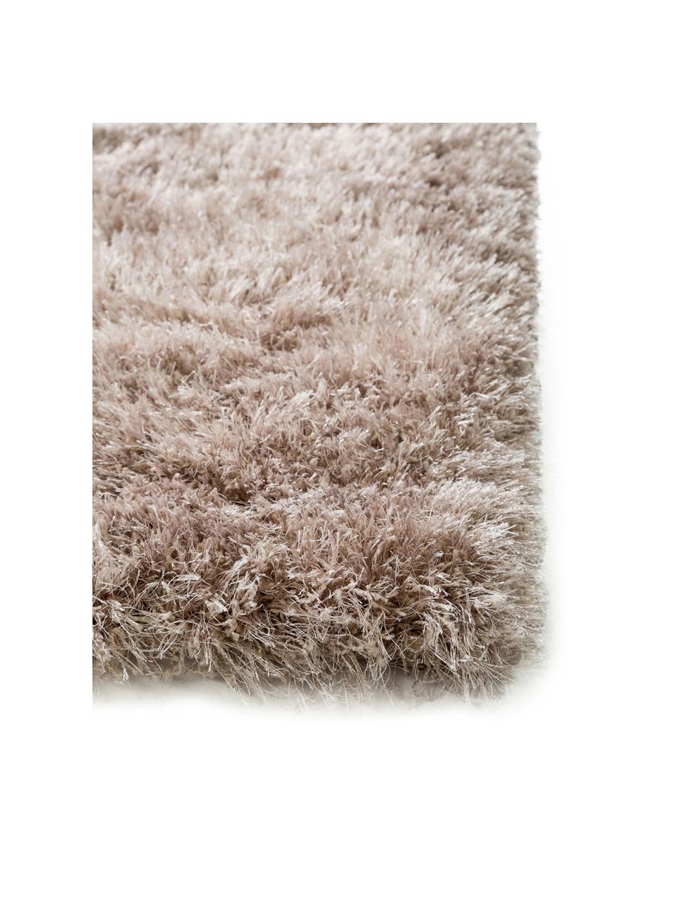 Glänzender Hochflor-Teppich Lea in Beige, 50% Polyester, 50% Polypropylen, Beige, B 200 x L 290 cm (Größe L)