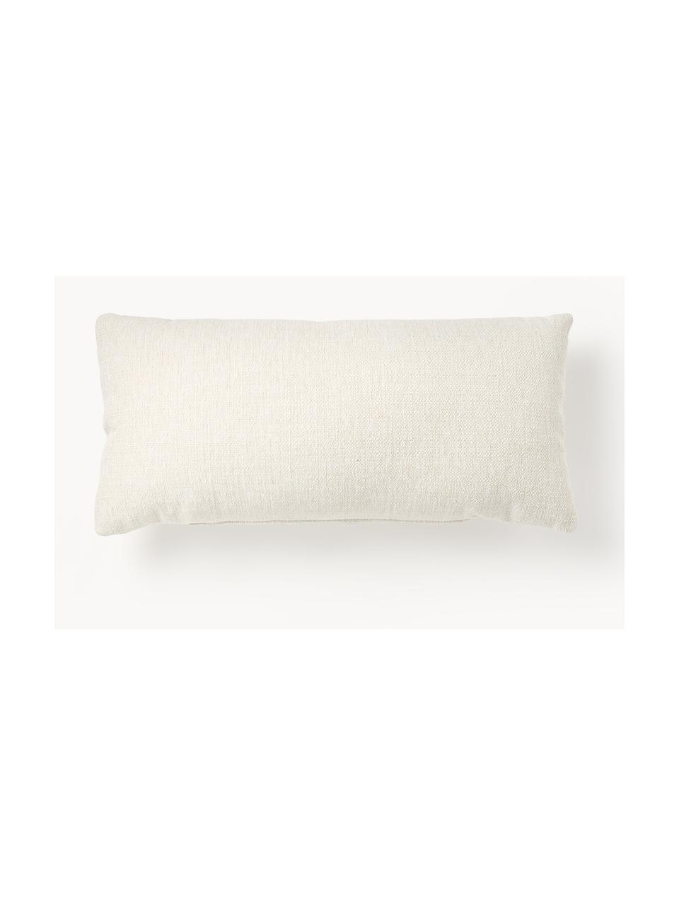 Cojín sofá Sofia, Funda: 100% poliéster, Tejido blanco crema, An 30 x L 70 cm