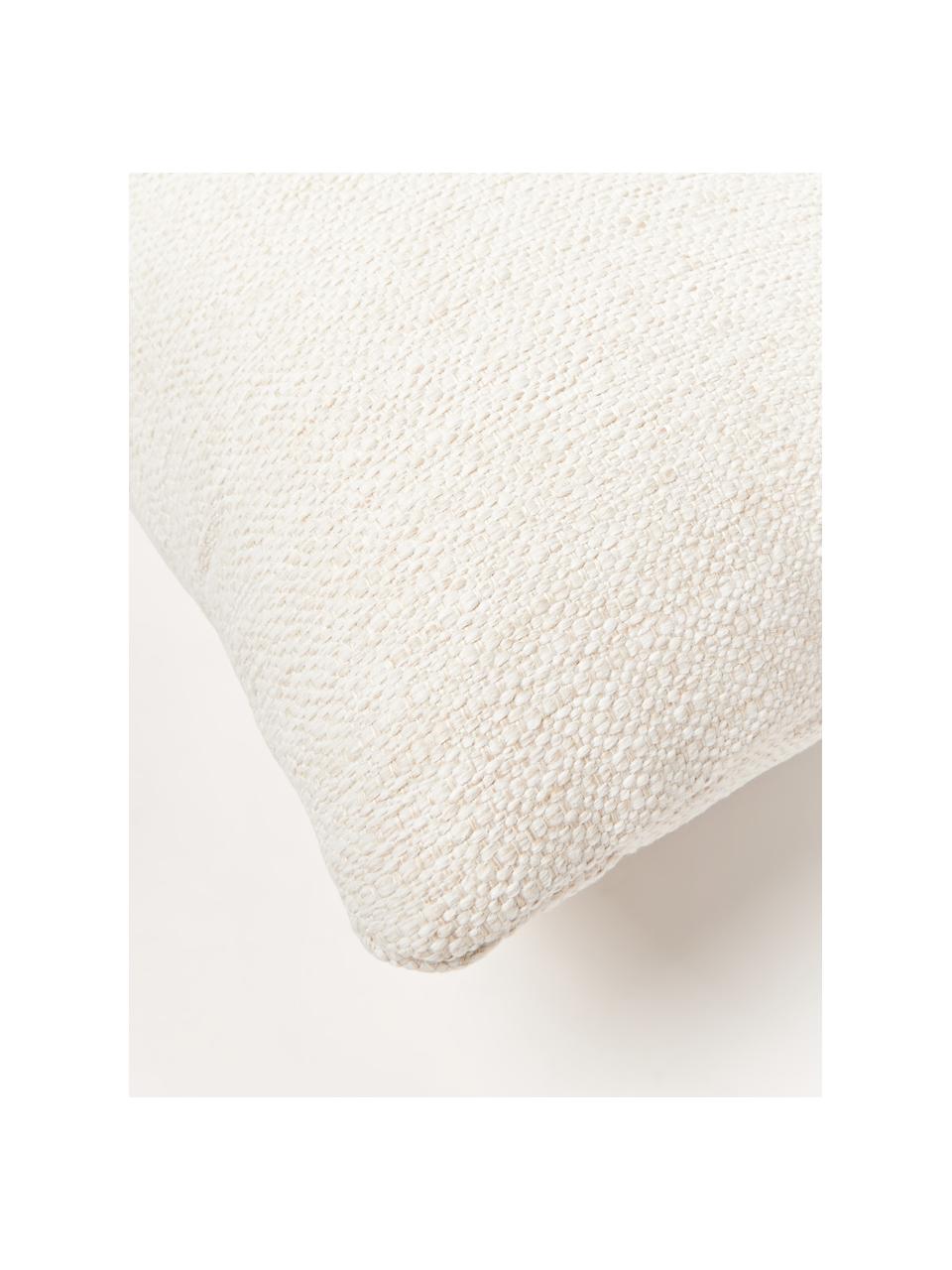 Coussin de canapé Sofia, Tissu blanc crème, larg. 30 x long. 70 cm