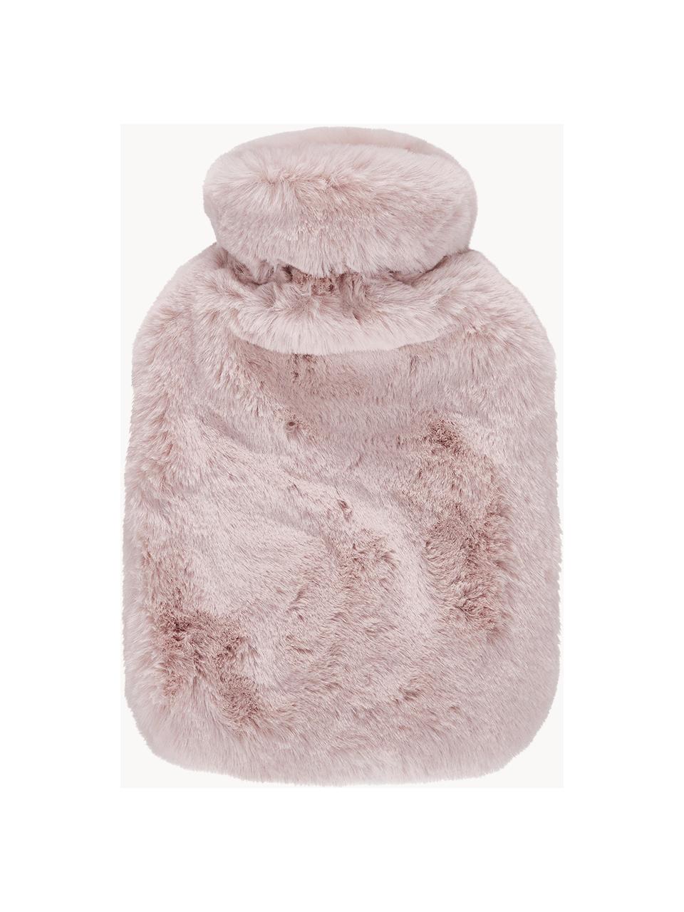 Ohřívací láhev s umělou kožešinou Mette, Růžová, Š 20 cm, D 32 cm