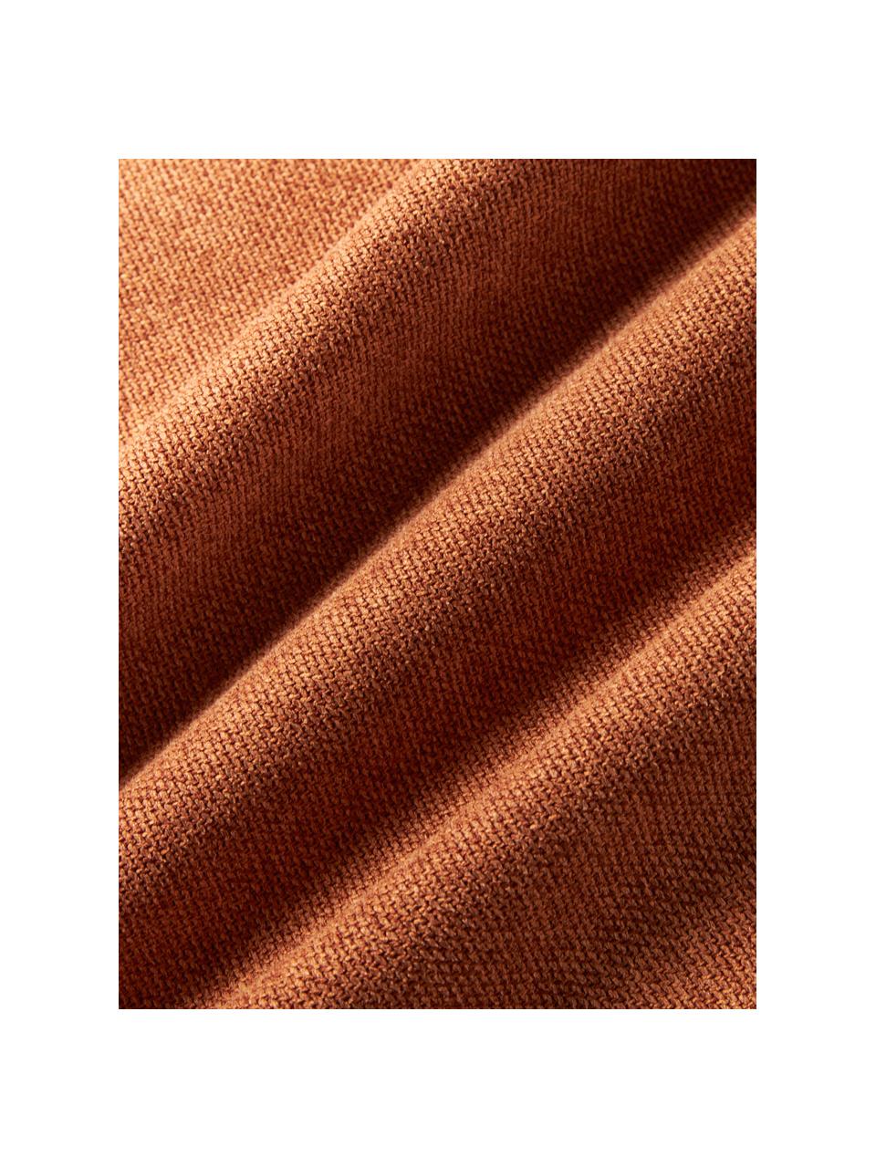 Bankkussen Lennon, Bekleding: 100% polyester, Geweven stof terracotta, B 60 x L 60 cm